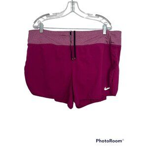 Nike Running Shorts Lined Women’s 1X Recent Style Rear Pocket Drawstring 1B